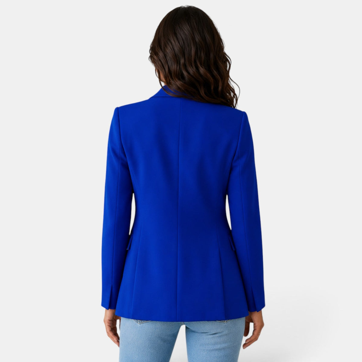 Damen-Blazer mit offenem Vorderteil und Pattentaschen-Blazer for women-Alpenkind
