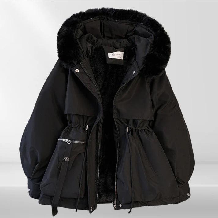 Damen Kapuzenjacke mit Taillenzug-Women Outerwear-Alpenkind