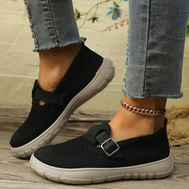 Damen Mesh Mary Jane Slipper-Footwear for women-Alpenkind