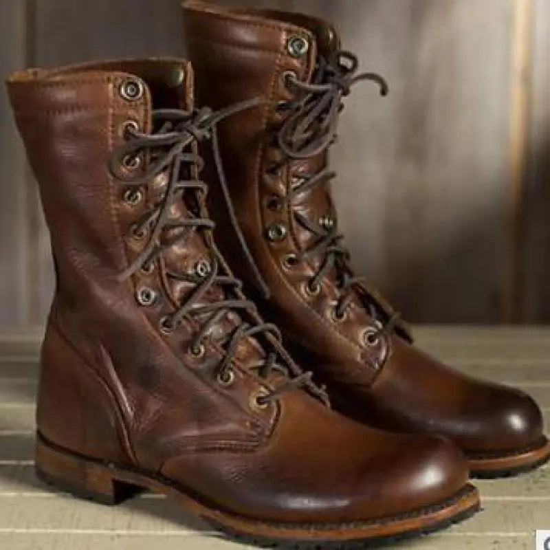 Damen-Schnürstiefeletten mit Umschlagmanschette-Footwear for women-Alpenkind