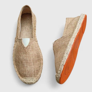 Damen Slipper im Espadrille Stil mit Geflochtenem Sohlenrand-Dress shoes for men-Alpenkind