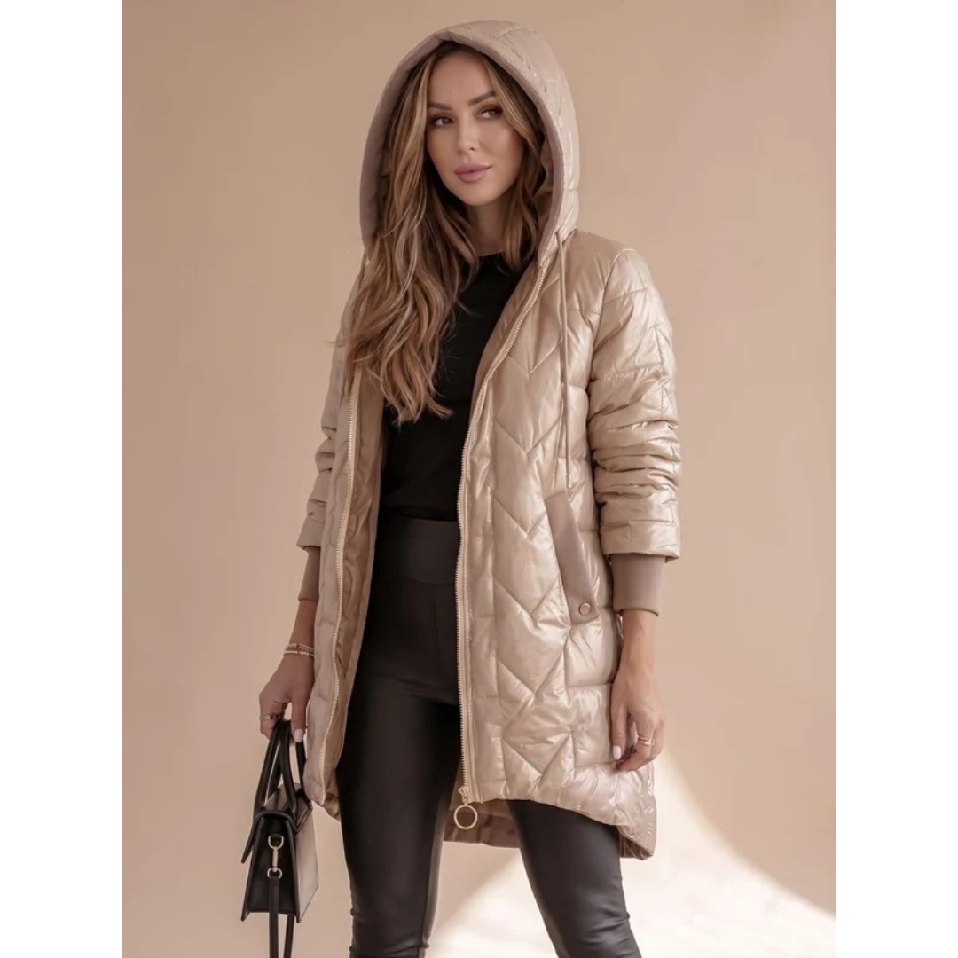Damen Steppjacke mit Kapuze-Jacket for women-Alpenkind