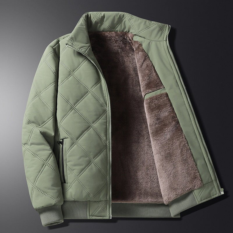 Gesteppte Herren-Bomberjacke mit Stehkragen-Jackets for men-Alpenkind