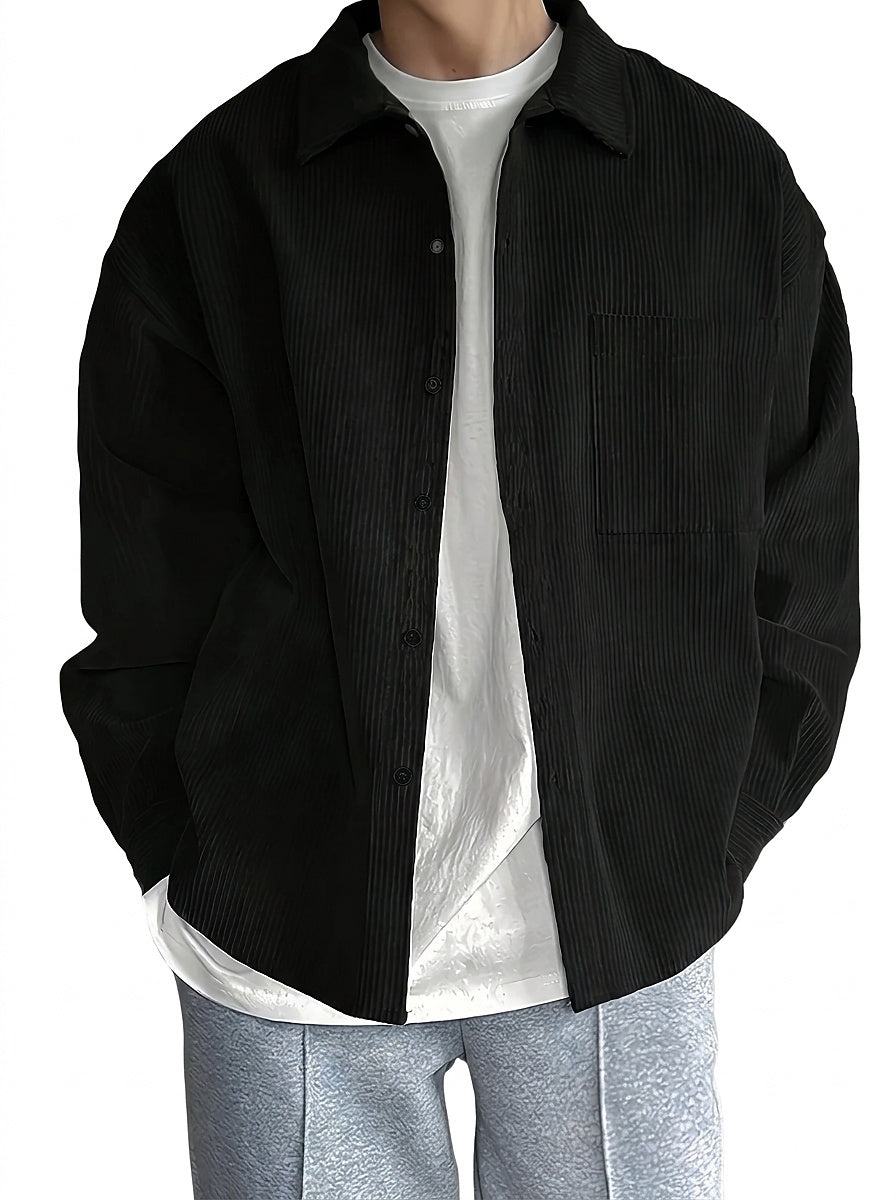 Herren-Cordhemd mit Knopfleiste-Shirts for men-Alpenkind