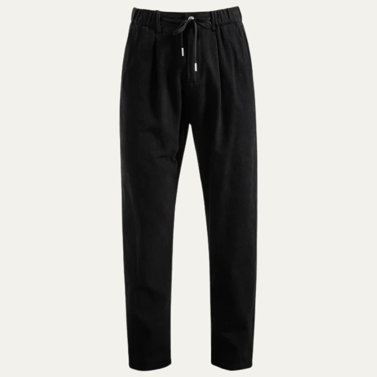 Herren Hose mit Faltenbund, Kordelzug und Reißverschluss-Men Pants-Alpenkind