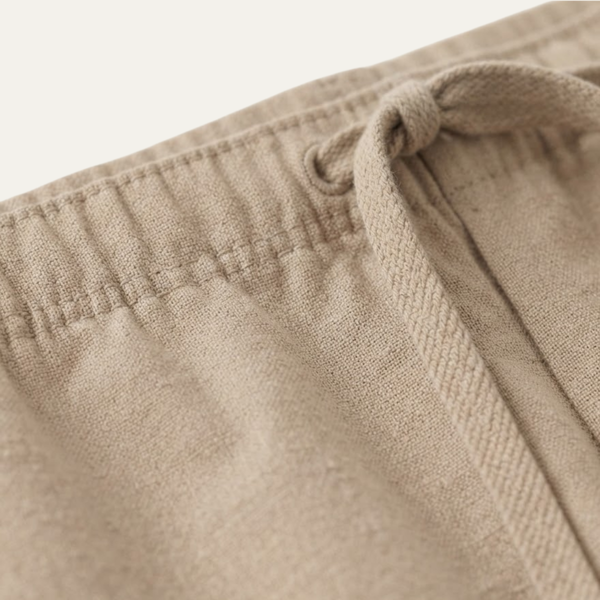 Herren-Hose mit weitem Bein aus Leinenmischgewebe-Pants for Men-Alpenkind