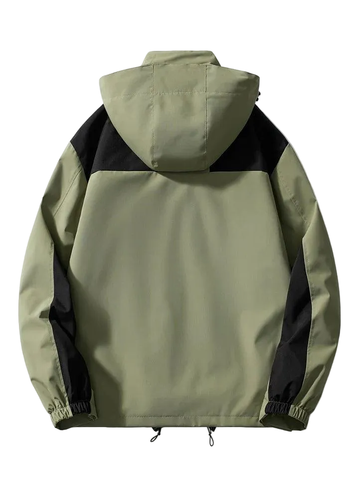 Herren Kapuzenjacke mit Mehrlagiger Konstruktion-Men Outerwear-Alpenkind