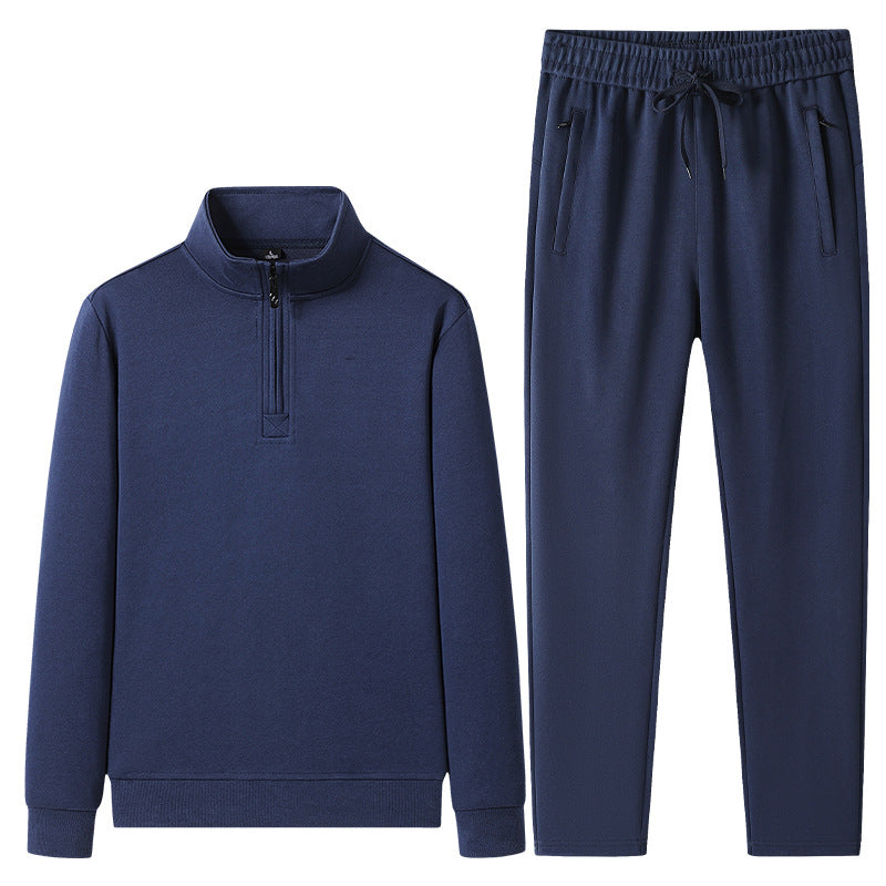Herren Quarter-Zip Pullover und Jogger-Set-Sets for Men-Alpenkind