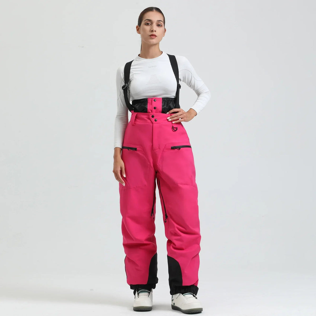 Herren-Skihose mit Hosenträgern und Reißverschluss-Pants for Men-Alpenkind