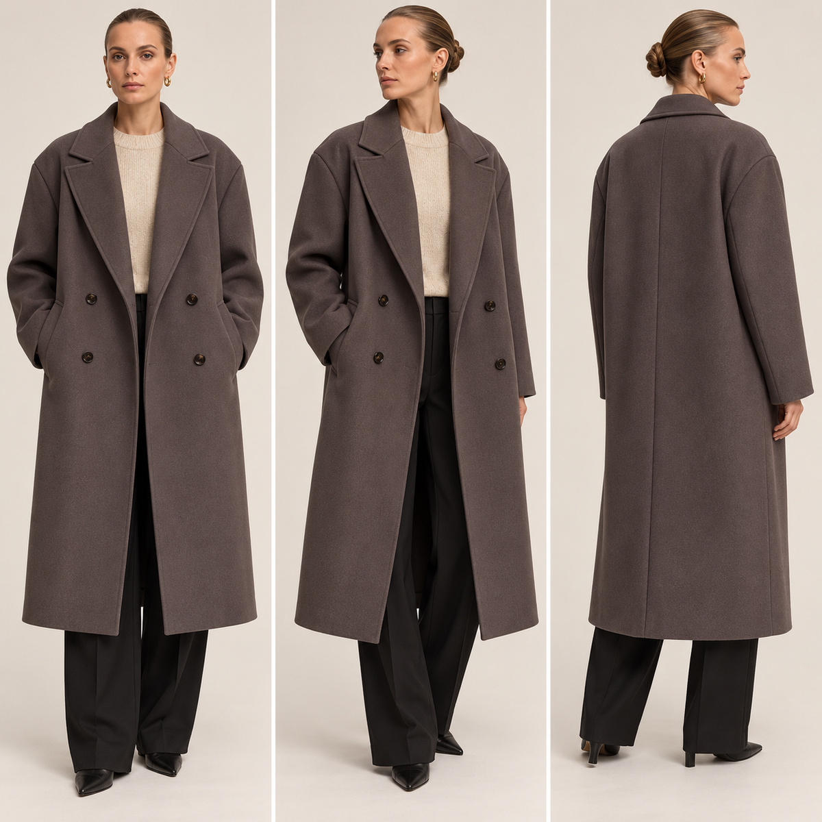 Oversized Wollmantel für Damen-Coats for women-Alpenkind