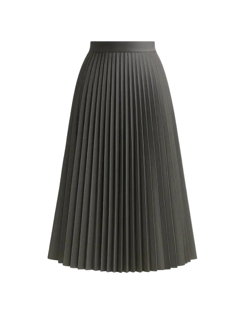 Strukturierter Midirock mit Falten für Damen-Skirt for women-Alpenkind