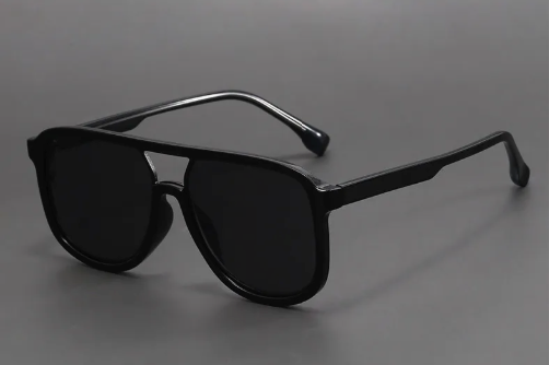 Unisex-Sonnenbrille mit Doppelsteg in quadratischer Form-Glasses unisex-Alpenkind