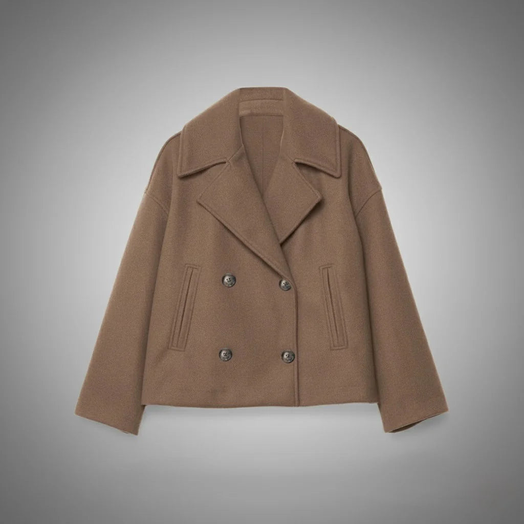 Eleganter Damen Kurzmantel – Stilvoll & Bequem für Übergangszeit