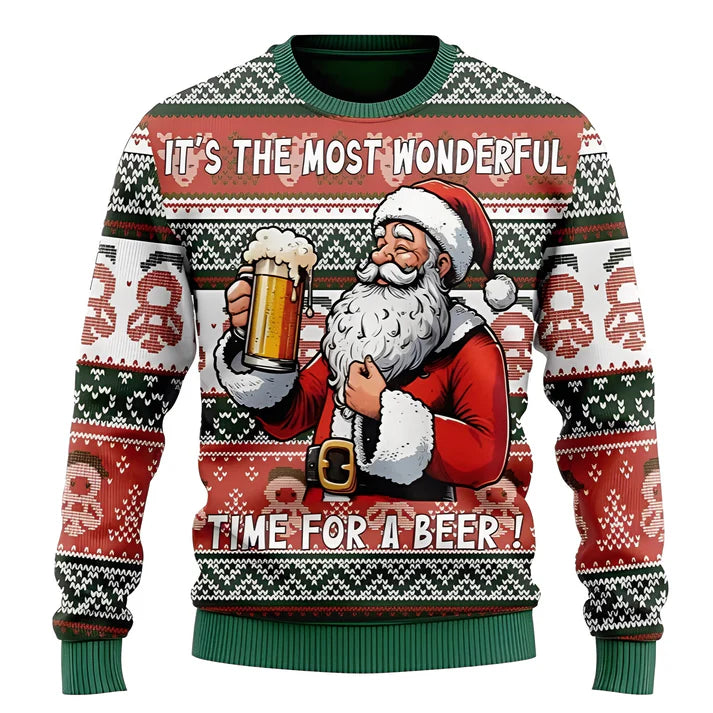 Festlicher Strickpullover für Wintertage