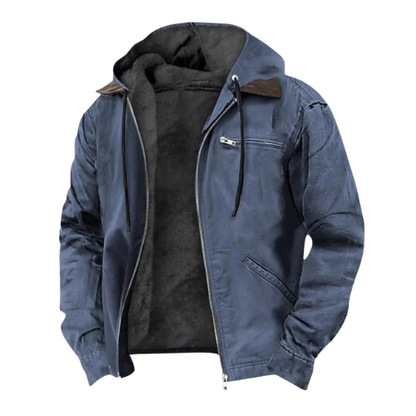 Elegante Kapuzenjacke mit Fleece-Futter