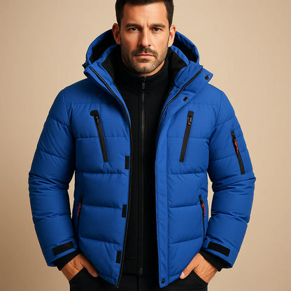 Herren Wasserdichte Winterjacke mit Kapuze – Warm, Isoliert & Funktional