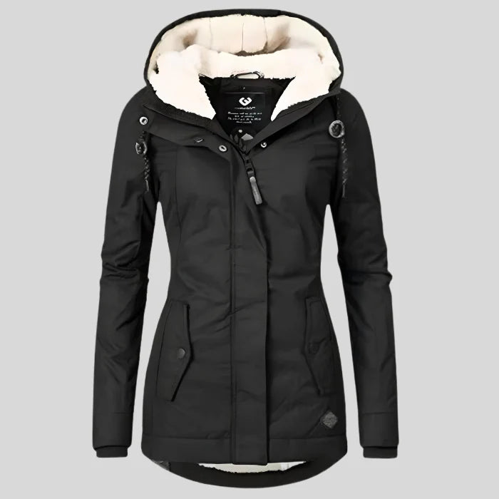 Wasserdichte Damen Winterjacke mit Kapuze – Warm & Funktional für kalte Tage