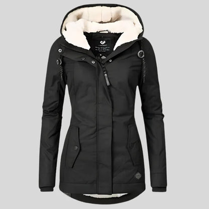 Wasserdichte Damen Winterjacke mit Kapuze – Warm & Funktional für kalte Tage