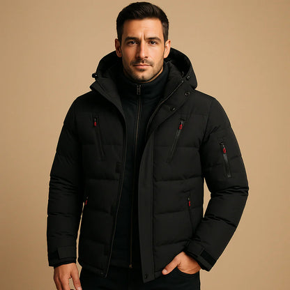 Herren Wasserdichte Winterjacke mit Kapuze – Warm, Isoliert & Funktional
