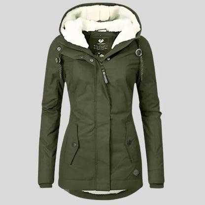 Wasserdichte Damen Winterjacke mit Kapuze – Warm & Funktional für kalte Tage