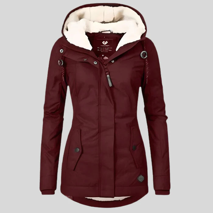 Wasserdichte Damen Winterjacke mit Kapuze – Warm & Funktional für kalte Tage