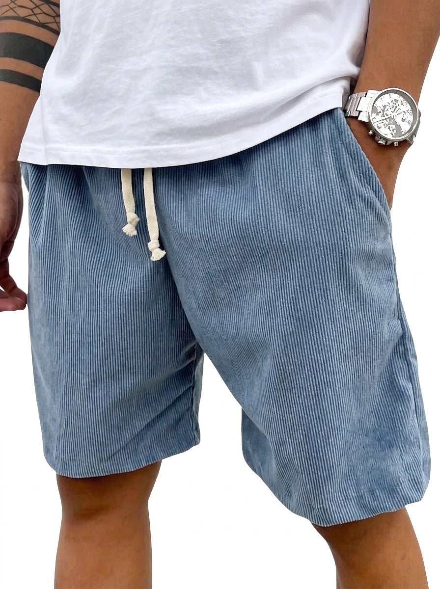 Herren Cord-Shorts mit Kordelzug 1