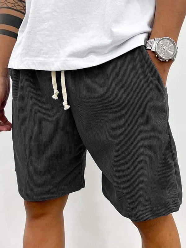 Herren Cord-Shorts mit Kordelzug 4