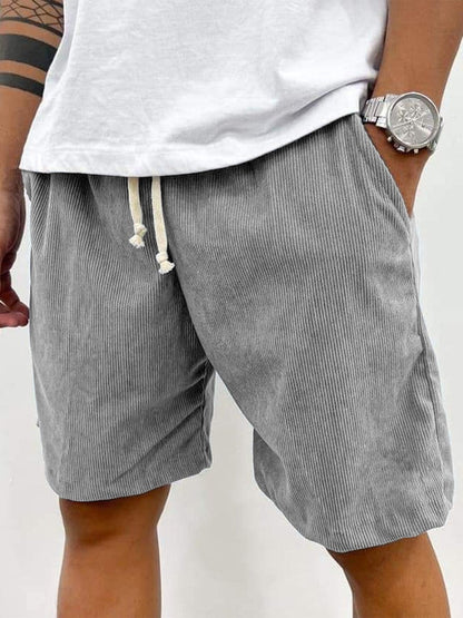 Herren Cord-Shorts mit Kordelzug 5