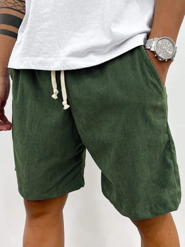 Herren Cord-Shorts mit Kordelzug 7