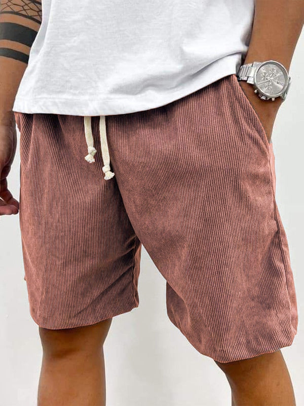 Herren Cord-Shorts mit Kordelzug 8