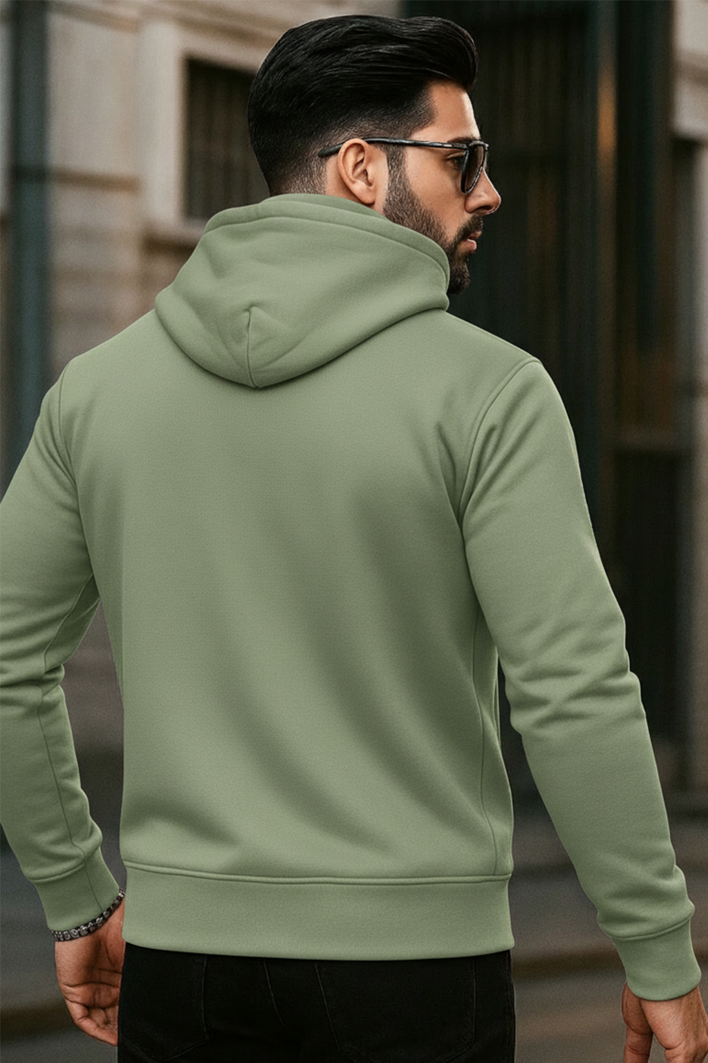 Kapuzenjacke mit Reißverschluss | Henrik – Salbeigrün