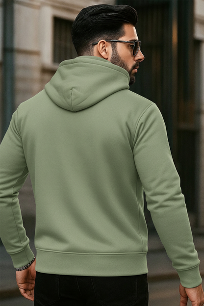 Kapuzenjacke mit Reißverschluss | Henrik – Salbeigrün