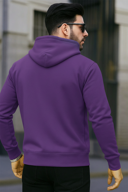 Kapuzenjacke mit Reißverschluss | Fabian – Aubergine