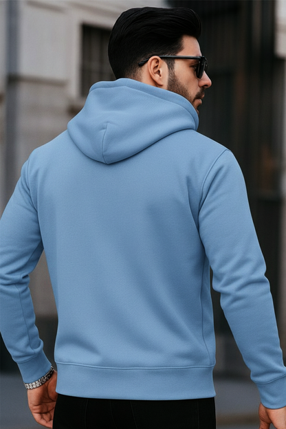 Kapuzenjacke mit Reißverschluss | Niklas – Himmelblau