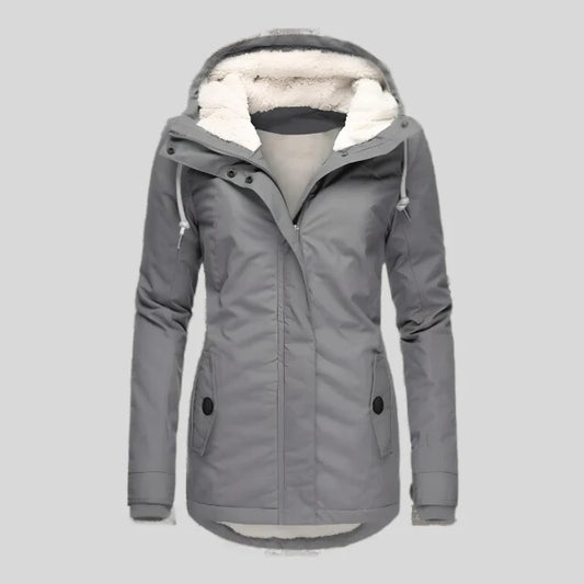 Wasserdichte Damen Winterjacke mit Kapuze – Warm & Funktional für kalte Tage