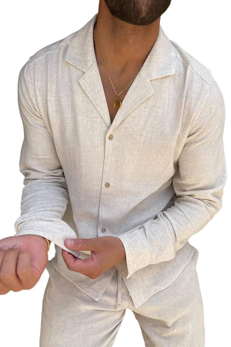 Abgestimmtes Herrenhemd- und Hosen-Set-Shirts for men-Alpenkind