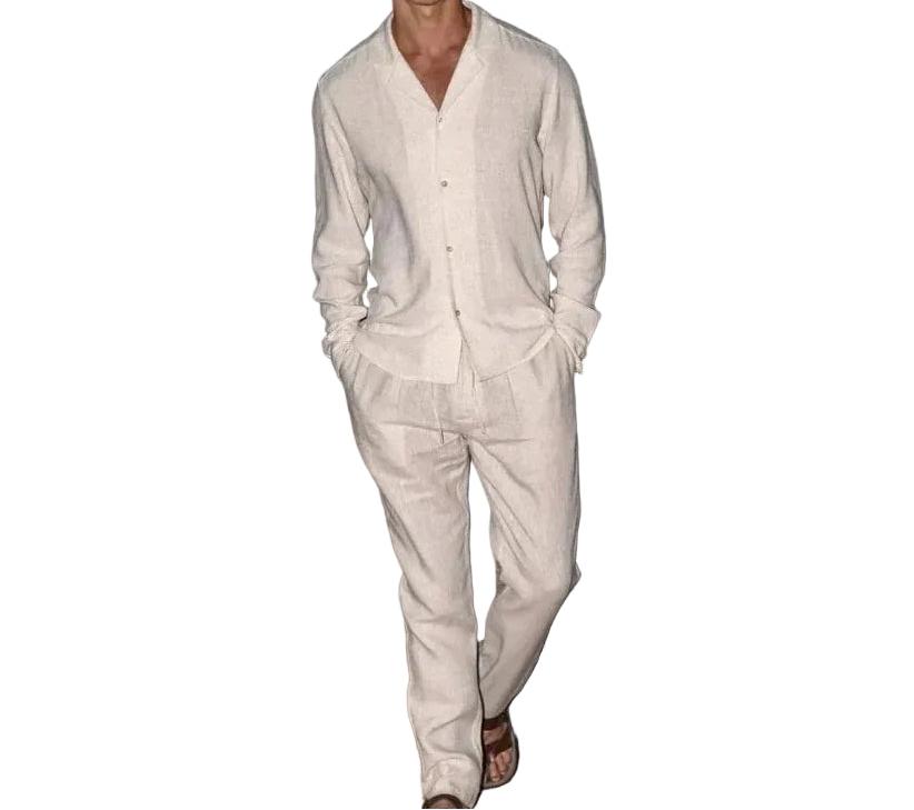 Abgestimmtes Herrenhemd- und Hosen-Set-Shirts for men-Alpenkind