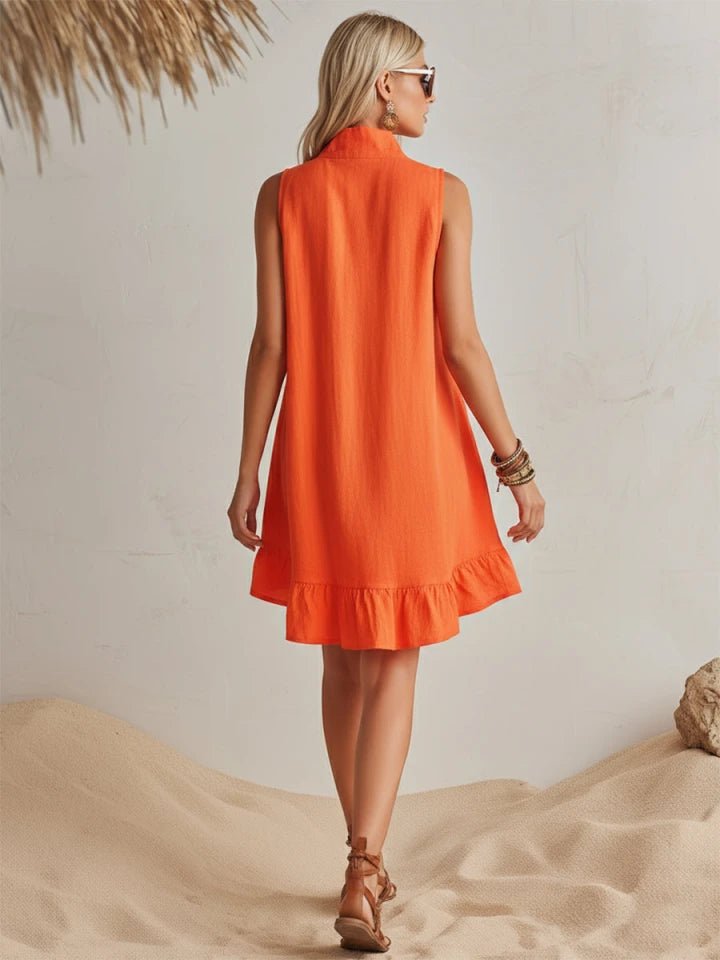 Ärmelloses Damen-Minikleid mit Reißverschluss-Mini Dress-Alpenkind