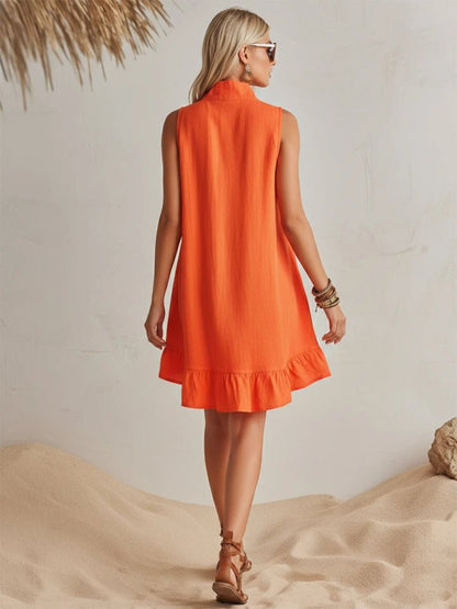 Ärmelloses Damen-Minikleid mit Reißverschluss-Mini Dress-Alpenkind