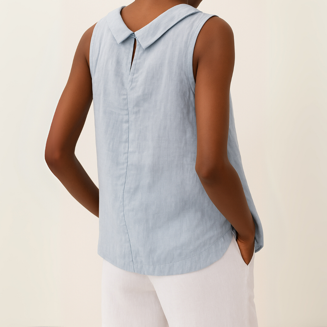 Ärmelloses Damen-Oberteil mit Rollkragen-Tops for women-Alpenkind