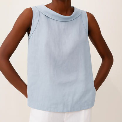 Ärmelloses Damen-Oberteil mit Rollkragen-Tops for women-Alpenkind