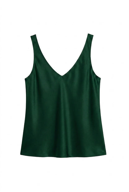 Ärmelloses Damen-Tanktop mit V-Ausschnitt und breiten Trägern-Tops for women-Alpenkind