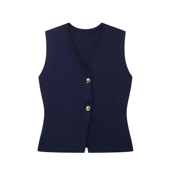 Ärmelloses, geknöpftes Oberteil für Damen-Vest for women-Alpenkind