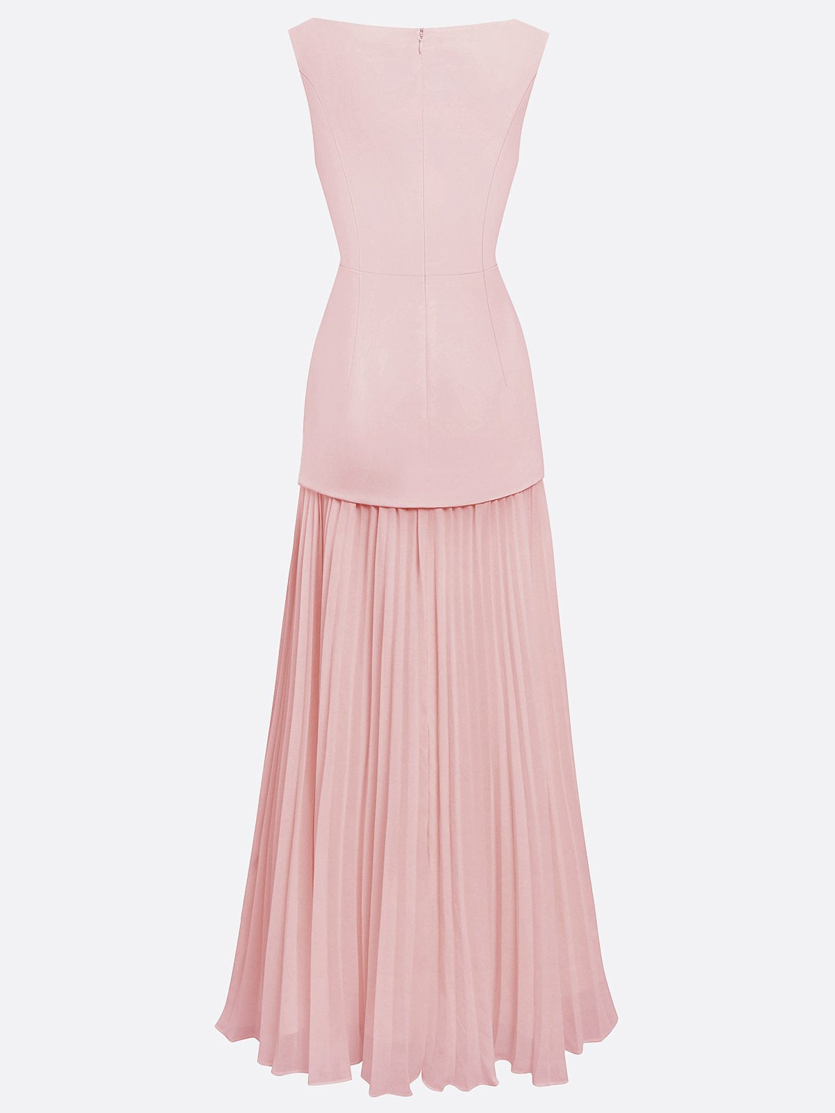 Ärmelloses Maxi-Kleid für Damen mit Plisseerock-Maxi Dress-Alpenkind