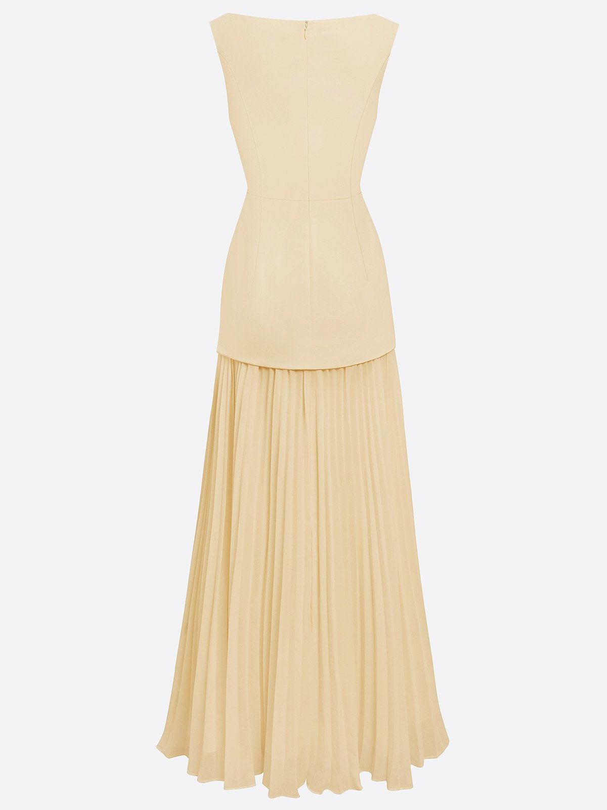 Ärmelloses Maxi-Kleid für Damen mit Plisseerock-Maxi Dress-Alpenkind