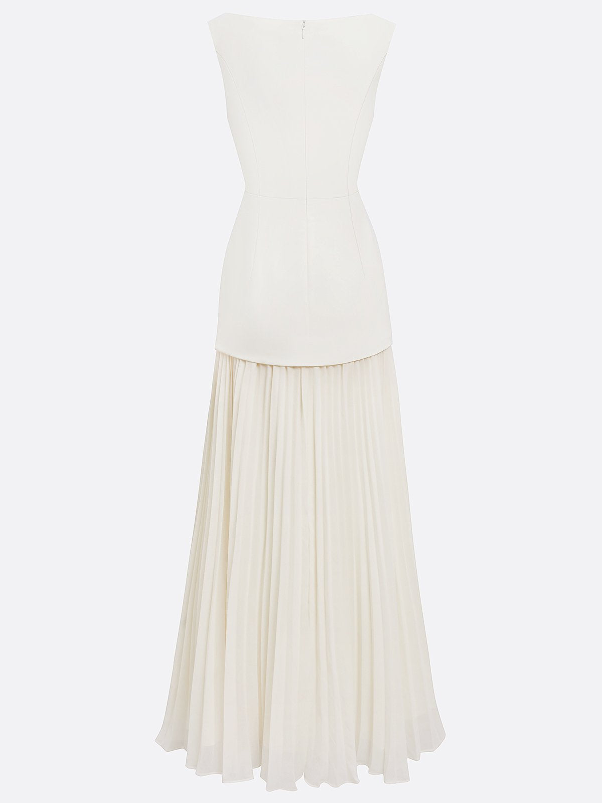 Ärmelloses Maxi-Kleid für Damen mit Plisseerock-Maxi Dress-Alpenkind