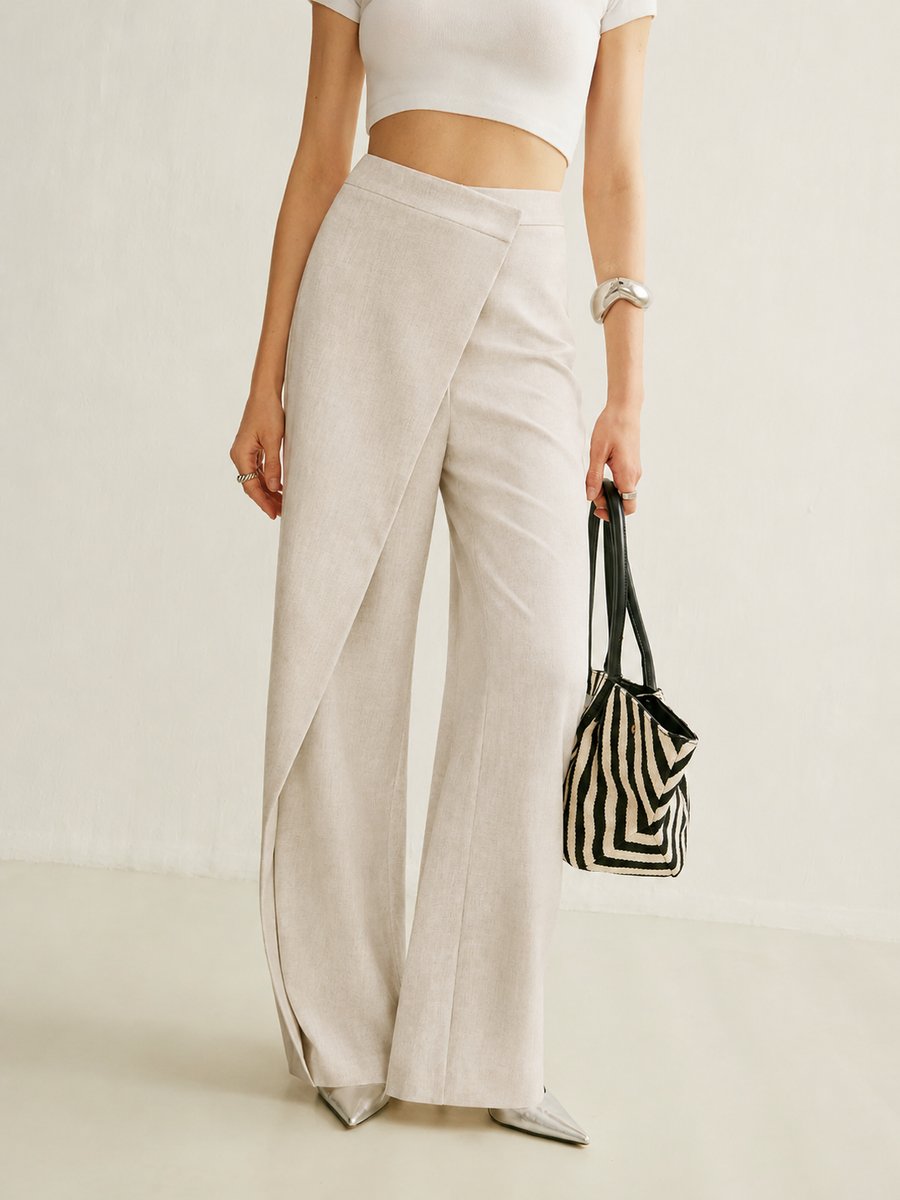 Asymmetrische Wide-Leg-Hose für Damen-Pants for Women-Alpenkind