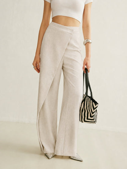 Asymmetrische Wide-Leg-Hose für Damen-Pants for Women-Alpenkind