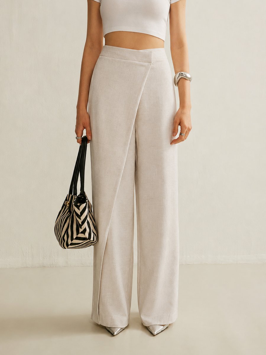 Asymmetrische Wide-Leg-Hose für Damen-Pants for Women-Alpenkind