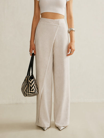 Asymmetrische Wide-Leg-Hose für Damen-Pants for Women-Alpenkind
